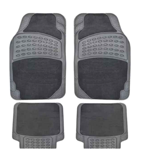 Cubre pisos goma con gamuza 4 piezas