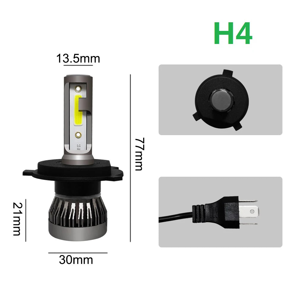LED Muxall 80w 20000LM 6000k 6500k 8000k 12000K H7 H1 H8 H11 H3 H4/9003/HB2 9005/HB3 9006/HB4