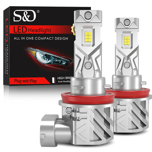 CSP LED S&D 120W 6000K 25000LM H8 H11 9005/HB3 9006/HB4